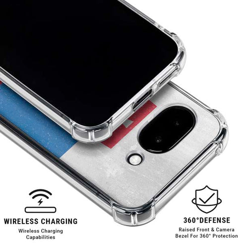 Slovakia Flag Distressed Google Pixel 9a Clear Case